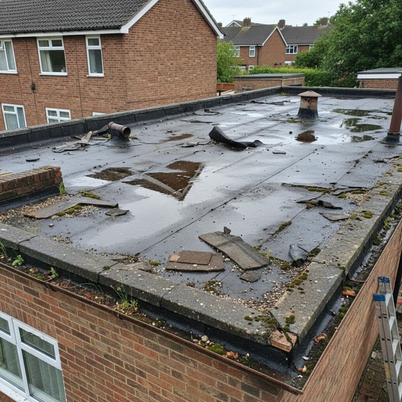 Flat Roof Tar Repair